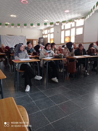 organisation de Sessions uniques à la Maison de jeunes -Bir khadem ,Alger  au profil de  27 jeunes étudiants durant le mois de mars et Avril 