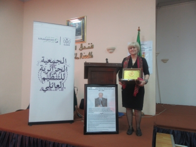 Mme BRAHIMI EL KHAMSA  Présidente de l'Association Algérienne pour la Planification Familiale